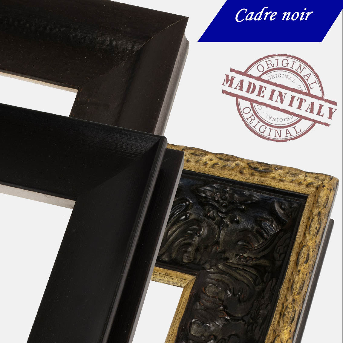 Cadre noir sur mesure