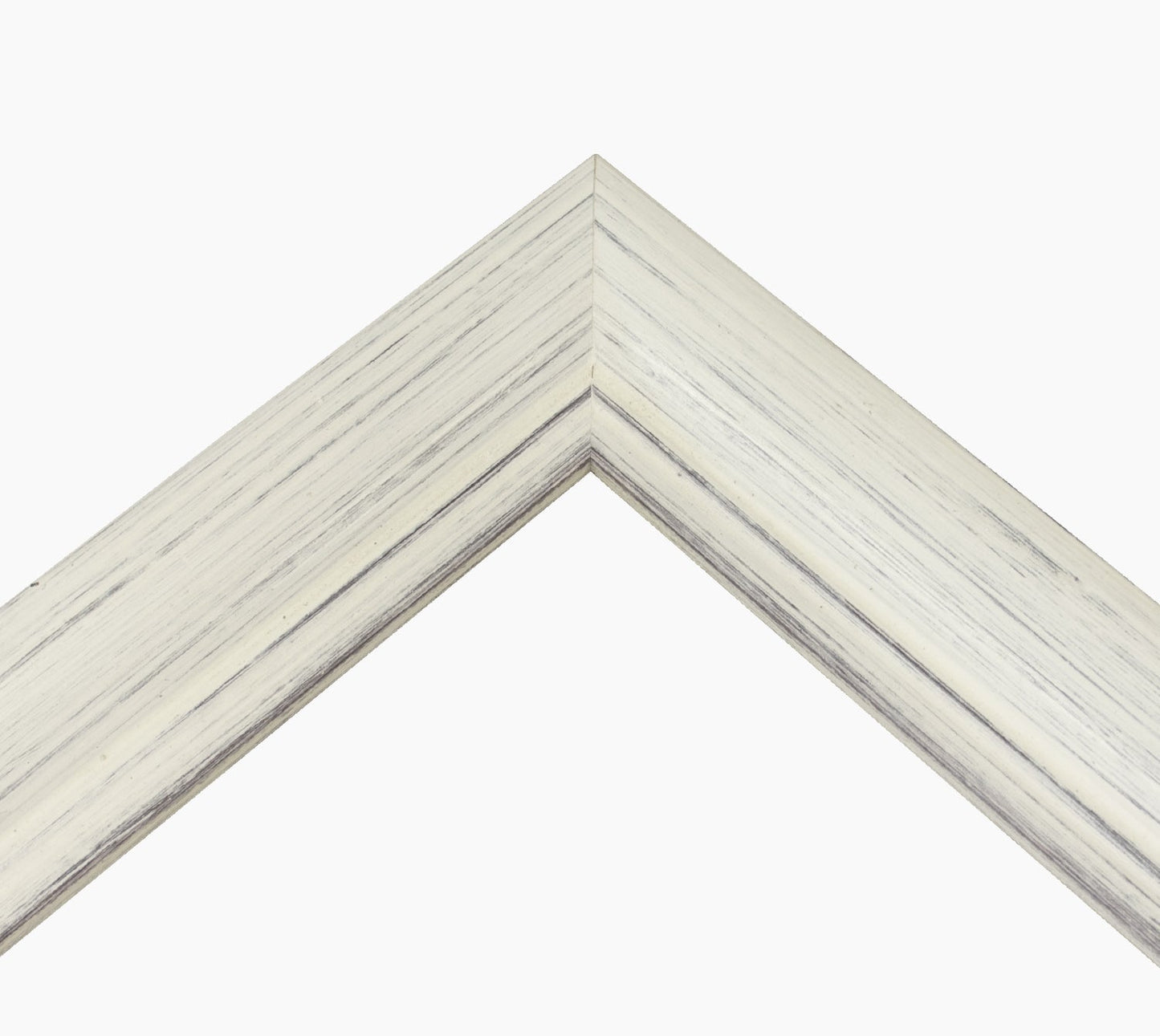 225.920 cadre en bois blanc avec fond marron mesure de profil 45x30 mm Lombarda cornici S.n.c.