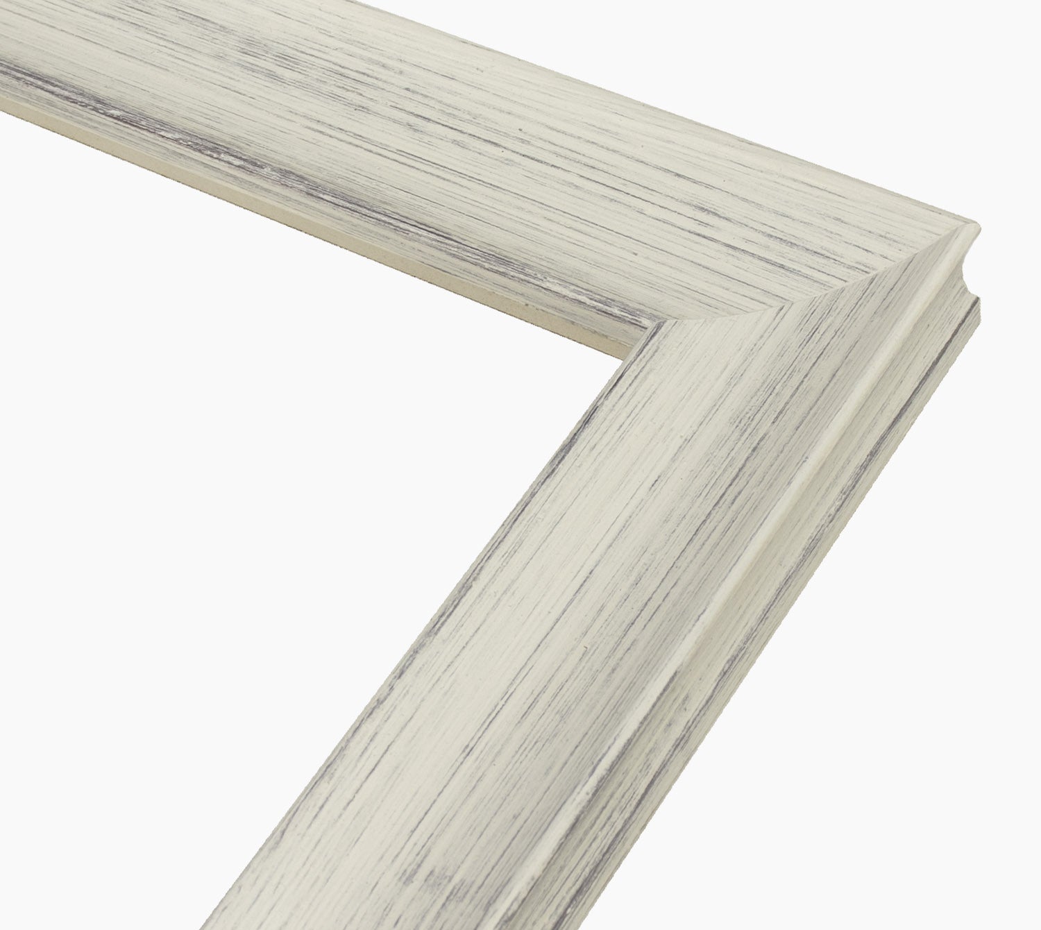 298.920 cadre en bois blanc avec fond marron mesure de profil 45x30 mm Lombarda cornici S.n.c.