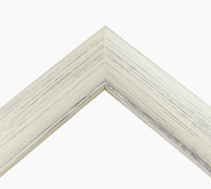 298.920 cadre en bois blanc avec fond marron mesure de profil 45x30 mm Lombarda cornici S.n.c.