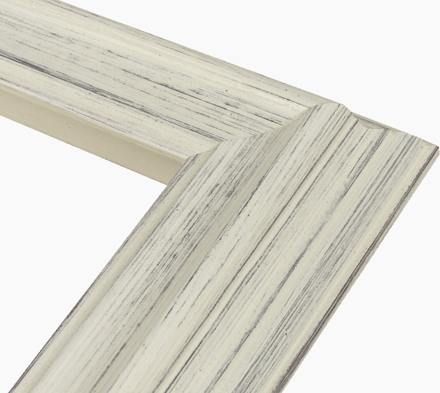 310.920 cadre en bois blanc avec fond marron mesure de profil 60x40 mm Lombarda cornici S.n.c.