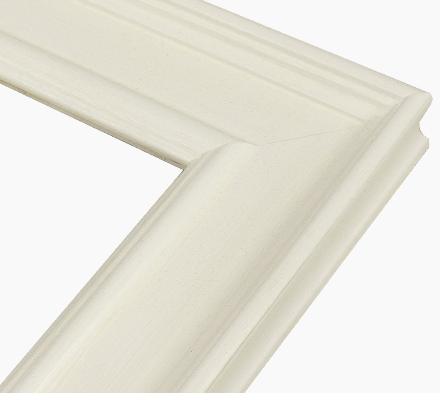 340.899 cadre en bois blanc avec de la cire mesure de profil 60x30 mm Lombarda cornici S.n.c.