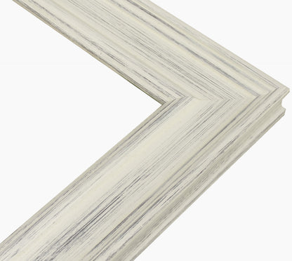 340.920 cadre en bois blanc avec fond marron mesure de profil 60x30 mm Lombarda cornici S.n.c.