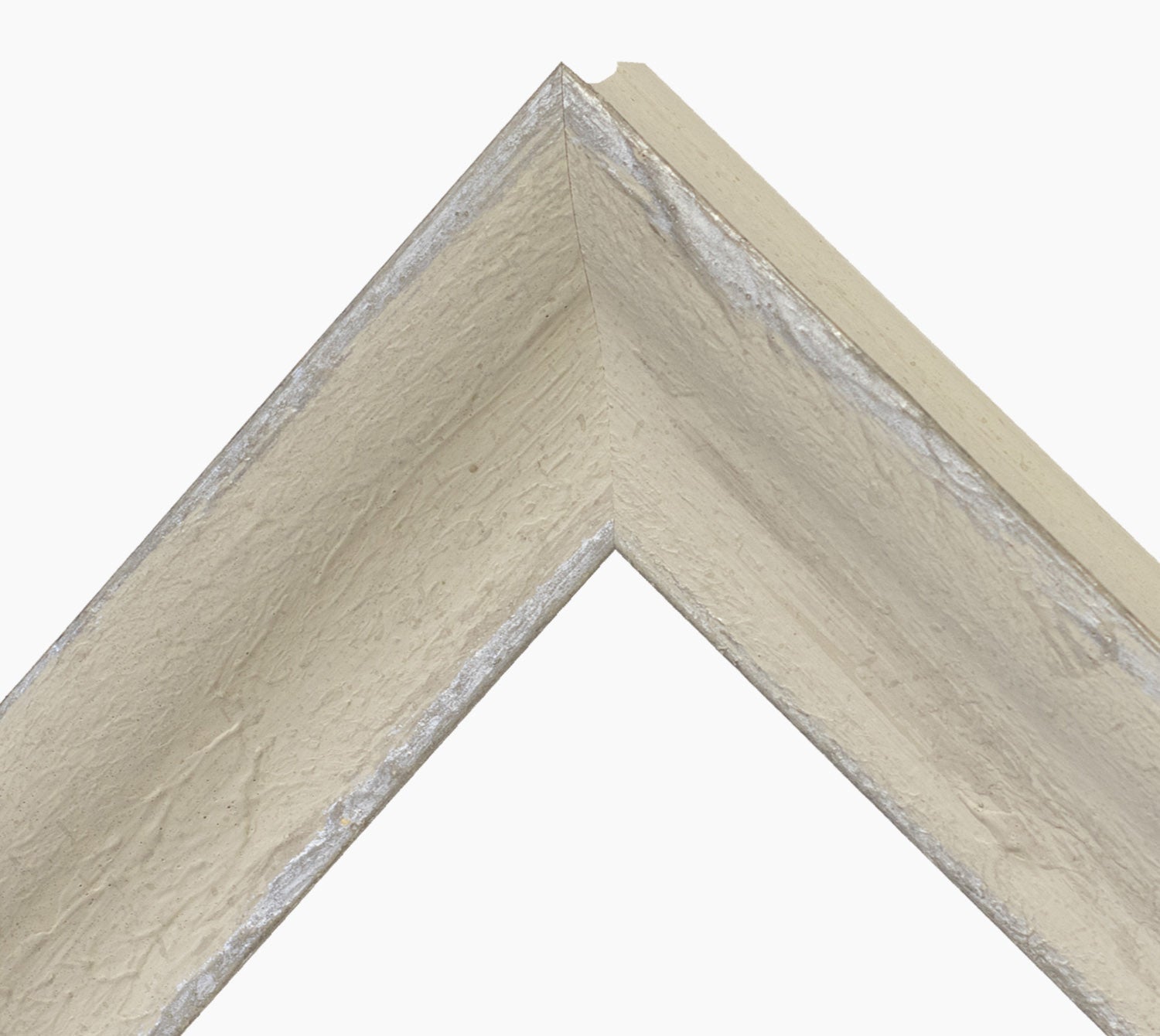 345.450 cadre en bois blanc crème avec argent mesure de profil 60x45 mm Lombarda cornici S.n.c.