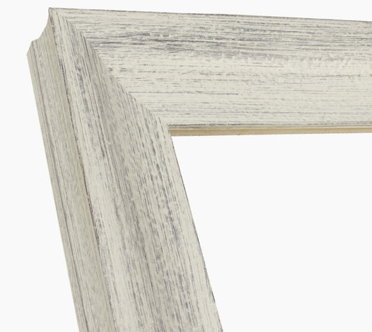 345.920 cadre en bois blanc avec fond marron mesure de profil 60x45 mm Lombarda cornici S.n.c.