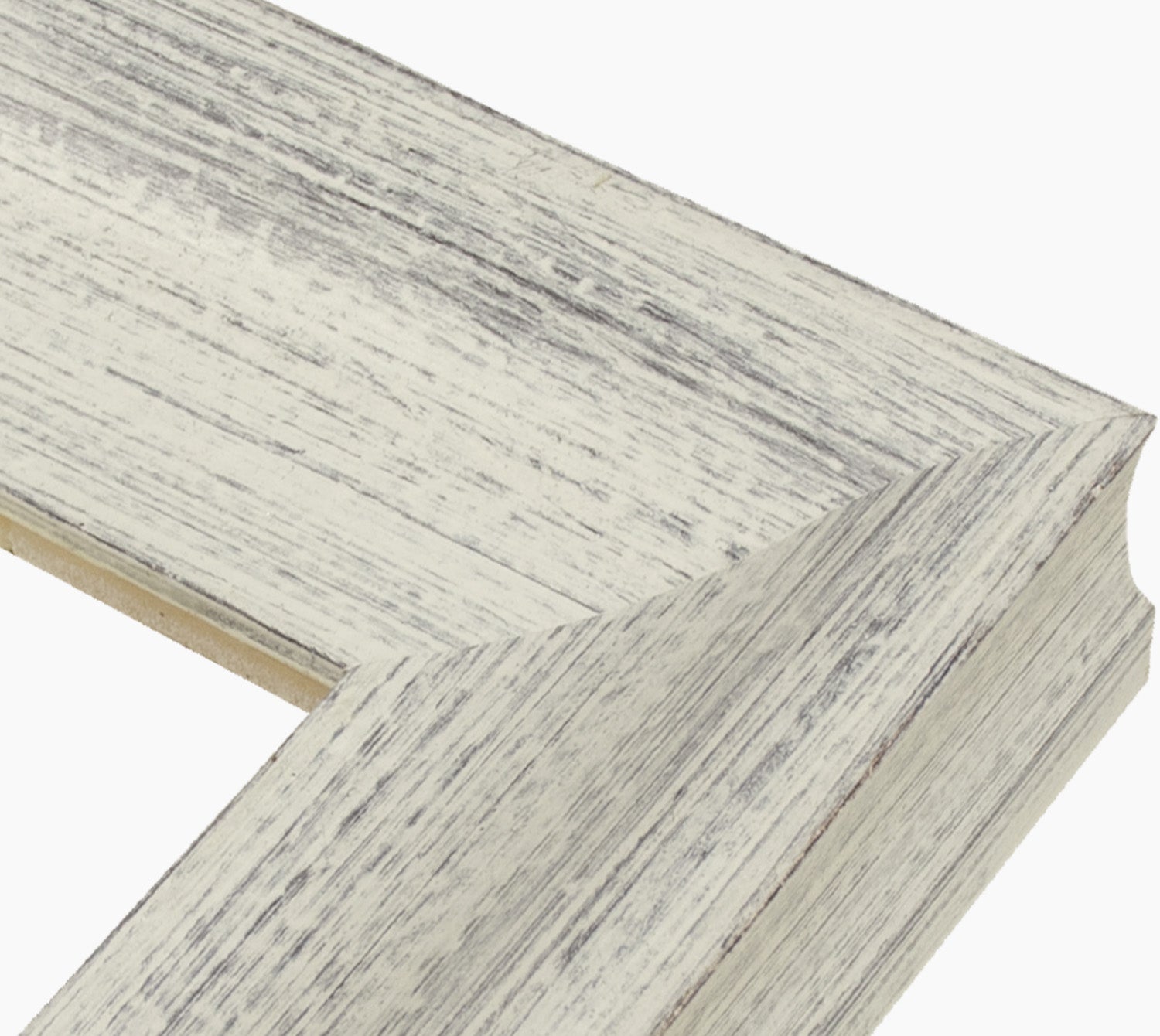 345.920 cadre en bois blanc avec fond marron mesure de profil 60x45 mm Lombarda cornici S.n.c.