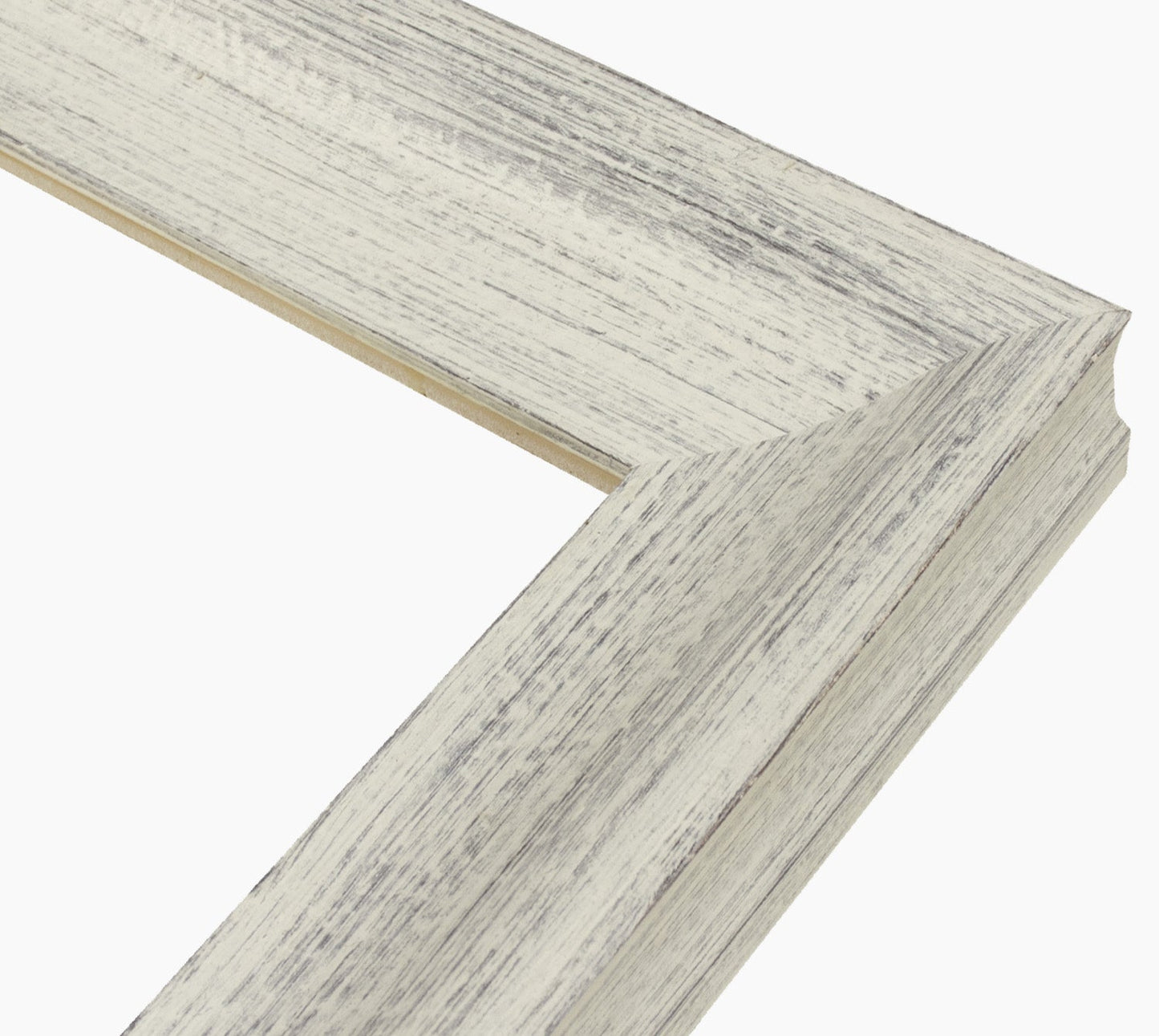 345.920 cadre en bois blanc avec fond marron mesure de profil 60x45 mm Lombarda cornici S.n.c.