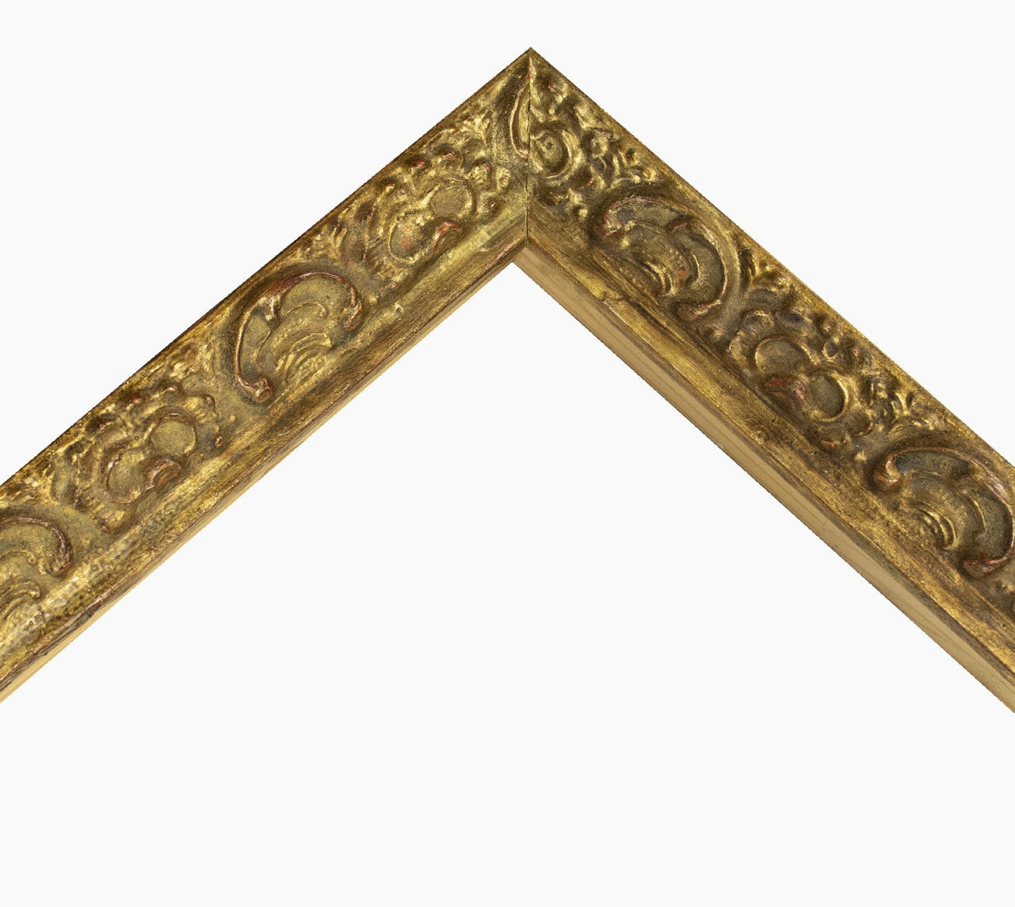 426.230 cadre en bois à la feuille d'or antique  mesure de profil 26x42 mm Lombarda cornici S.n.c.