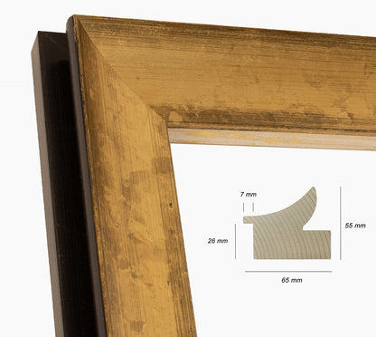 Custom wooden gold frame 446.7601