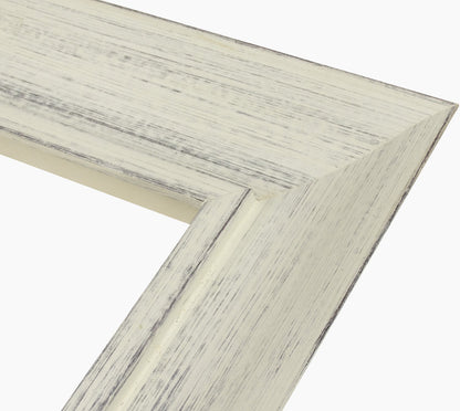 448.920 cadre en bois blanc avec fond marron mesure de profil 80x45 mm Lombarda cornici S.n.c.