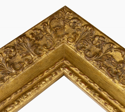 4900.010 cadre en bois à la feuille d'or mesure de profil 100x50 mm Lombarda cornici S.n.c.