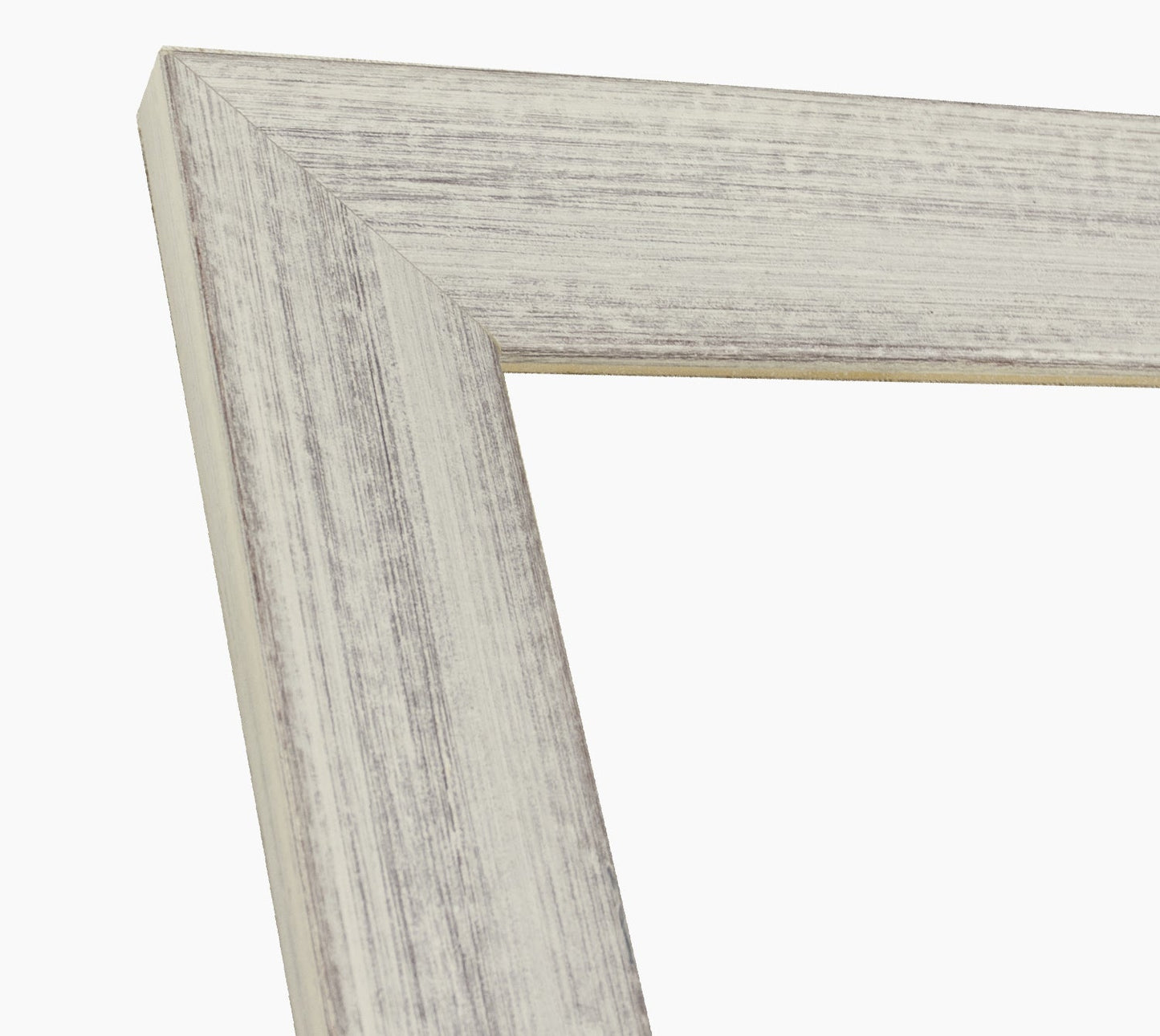 550.920 cadre en bois blanc avec fond marron mesure de profil 54x32 mm Lombarda cornici S.n.c.