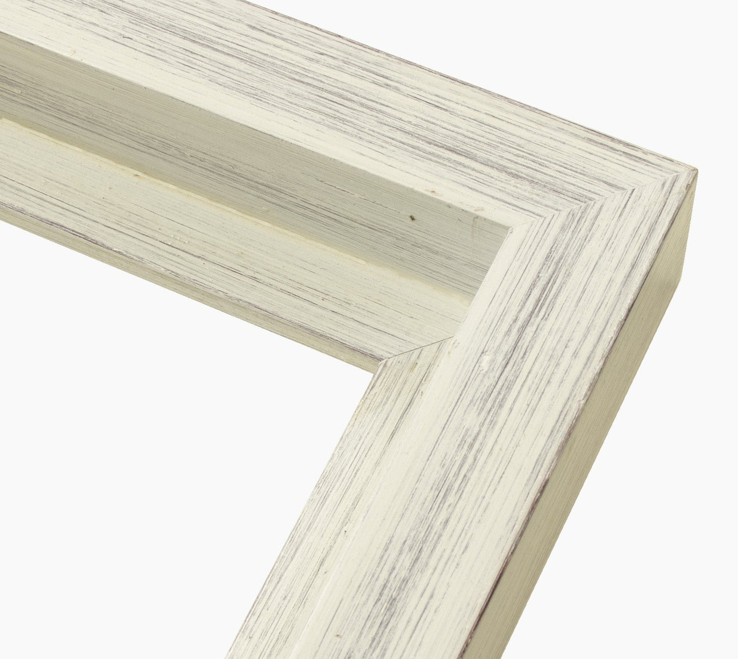 605.920 cadre en bois blanc fond marron mesure de profil 60x55 mm Lombarda cornici S.n.c.