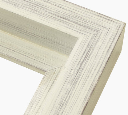 605.920 cadre en bois blanc fond marron mesure de profil 60x55 mm Lombarda cornici S.n.c.