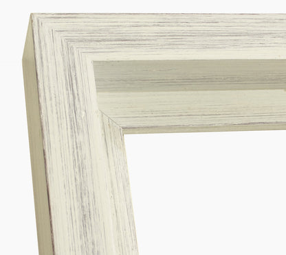 605.920 cadre en bois blanc fond marron mesure de profil 60x55 mm Lombarda cornici S.n.c.