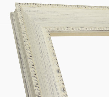 620.920 cadre en bois blanc avec fond marron mesure de profil 65x48 mm Lombarda cornici S.n.c.