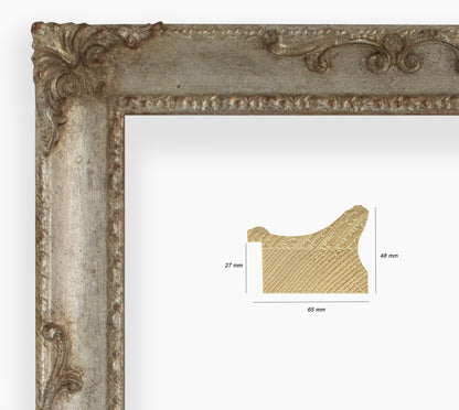 COR.620.230 wooden frame with antique gold leaf