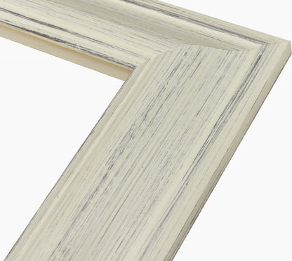 628.920 cadre en bois blanc avec fond marron mesure de profil 60x37 mm Lombarda cornici S.n.c.