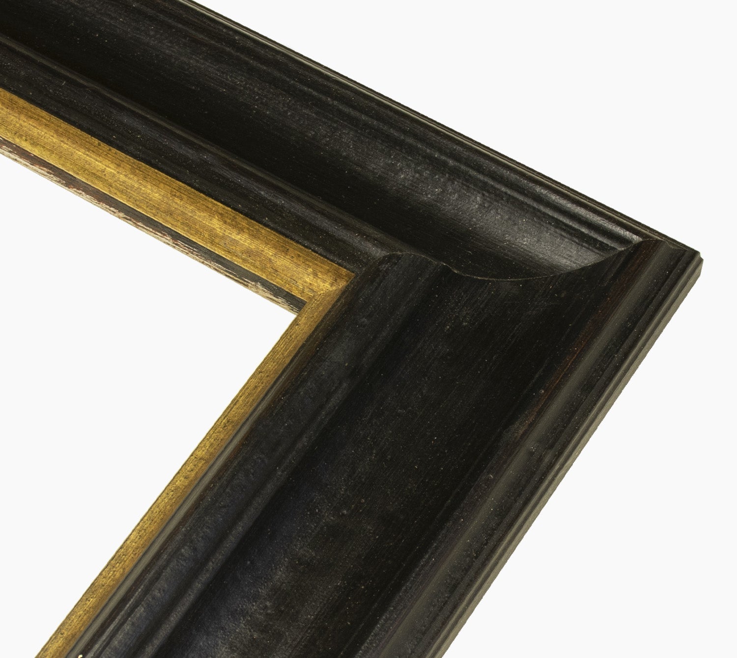 739.601 cadre en bois noir avec fil d'or mesure de profil 80x45 mm Lombarda cornici S.n.c.