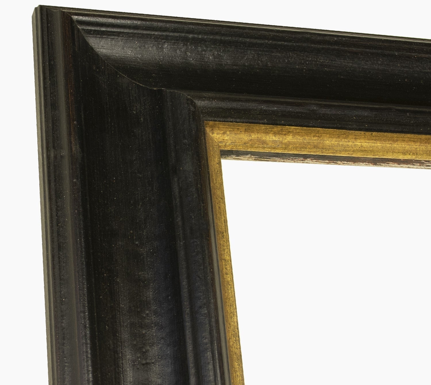 739.601 cadre en bois noir avec fil d'or mesure de profil 80x45 mm Lombarda cornici S.n.c.