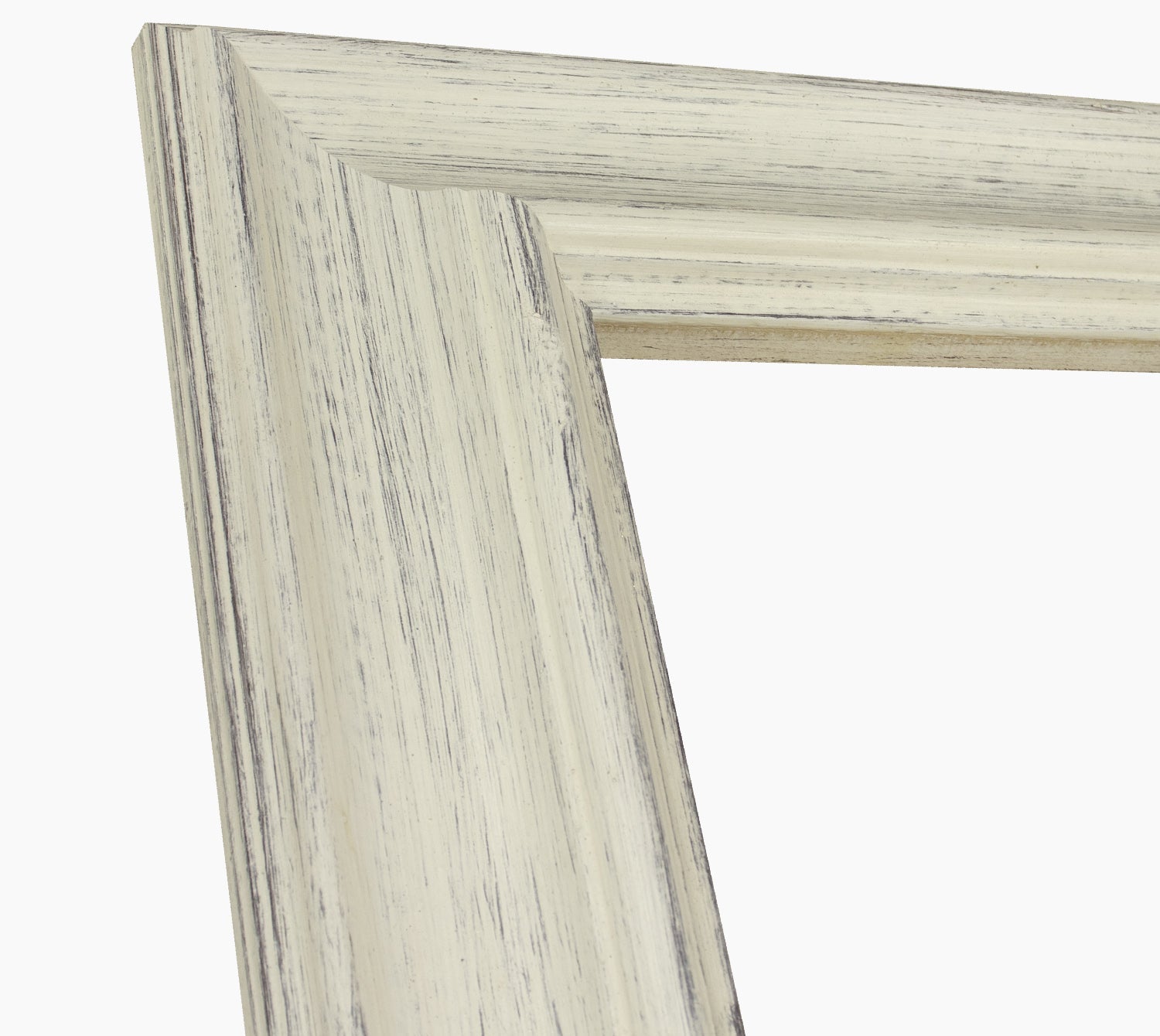 739.920 cadre en bois blanc avec fond marron mesure de profil 80x45 mm Lombarda cornici S.n.c.