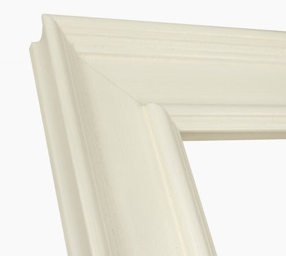 740.899 cadre en bois blanc avec de la cire mesure de profil 100x50 mm Lombarda cornici S.n.c.