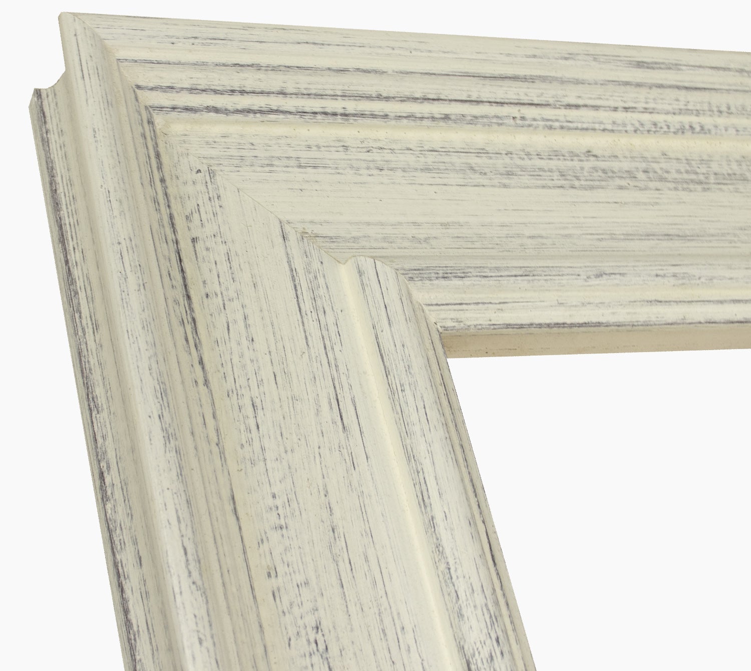 740.920 cadre en bois blanc avec fond marron mesure de profil 100x50 mm Lombarda cornici S.n.c.