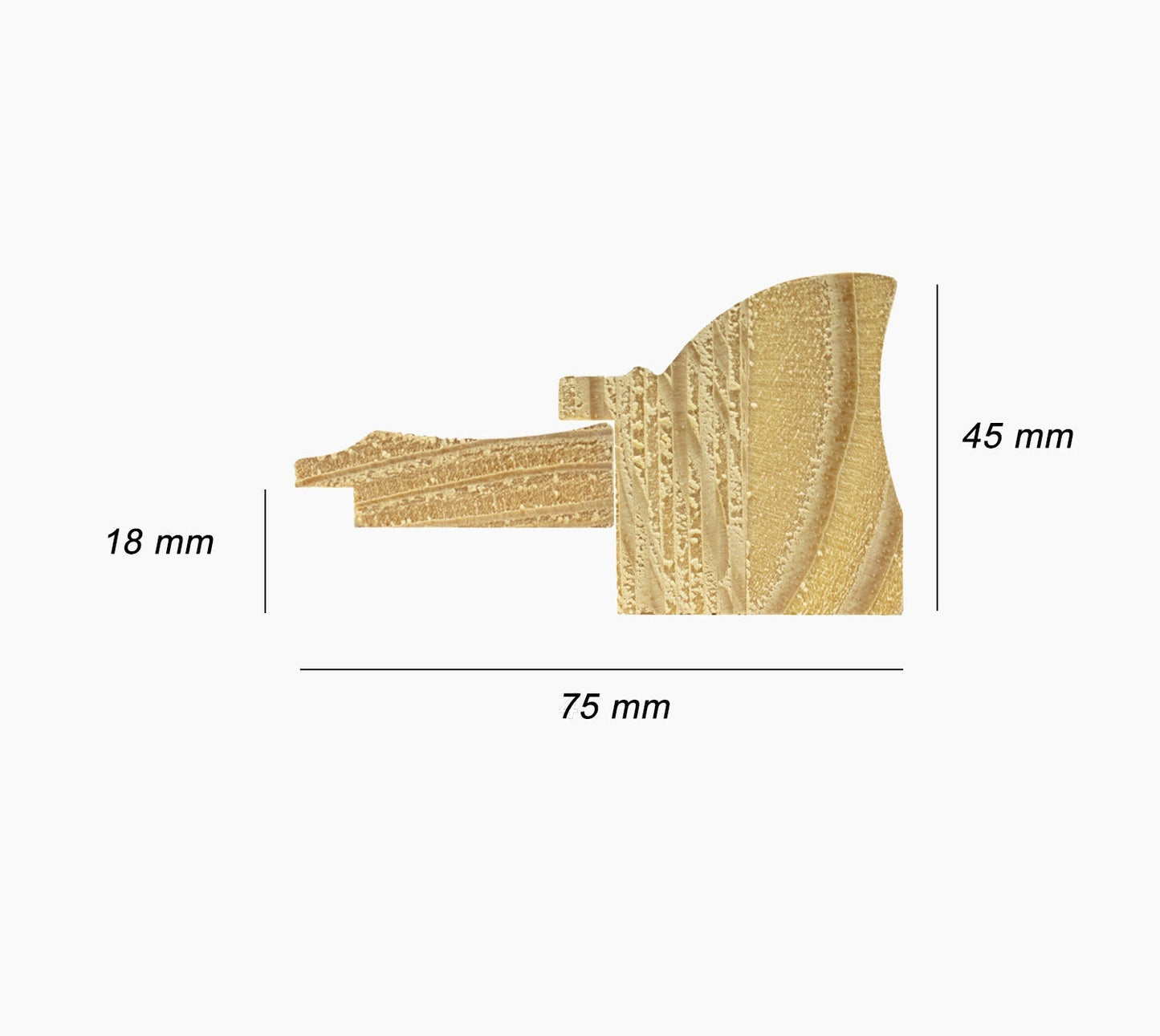 CP3.227.601 cadre en bois noire à cire avec fil d'or avec passe-partout 3,5 fil d'or Lombarda cornici S.n.c.