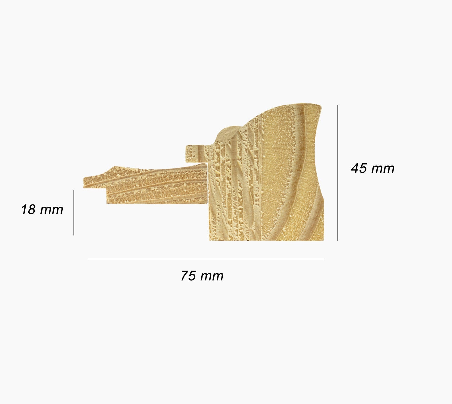 CP3.228.601 cadre en bois noire à cire avec fil d'or avec passe-partout 3,5 fil d'or Lombarda cornici S.n.c.