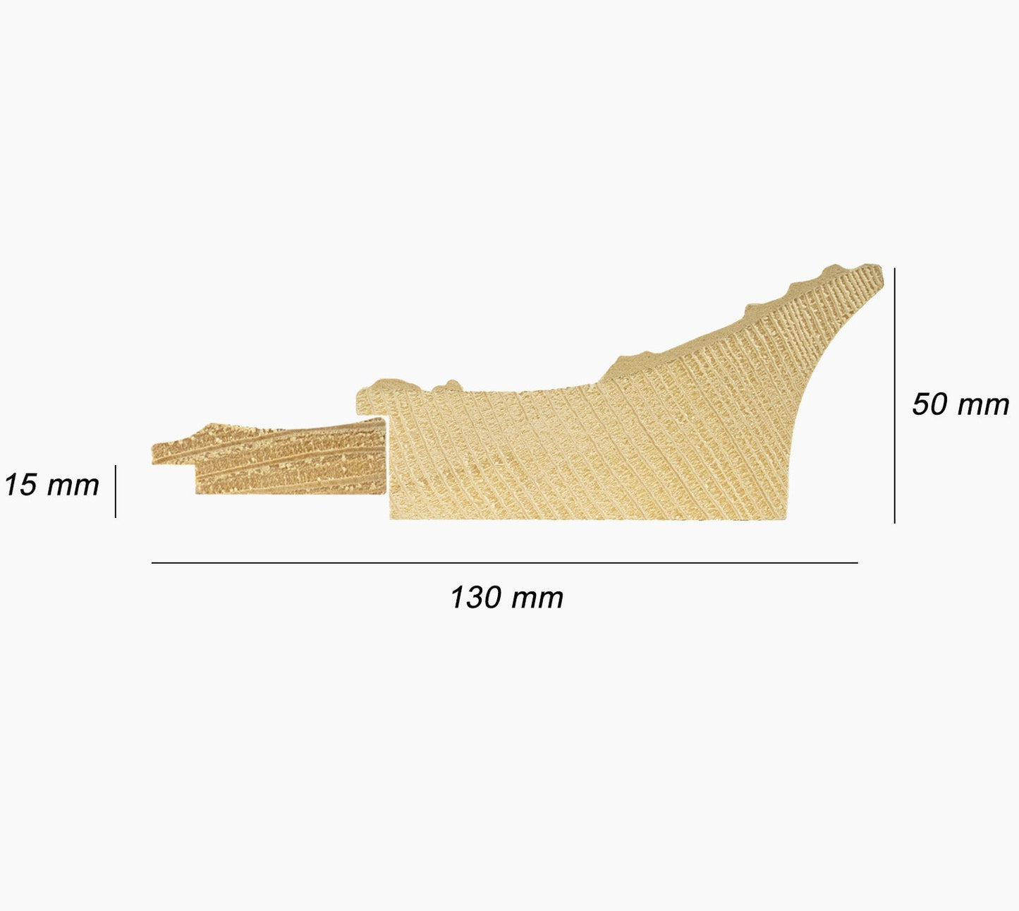 CP3.4900.010 cadre en bois avec passe-partout 3,5 fil d'or Lombarda cornici S.n.c.