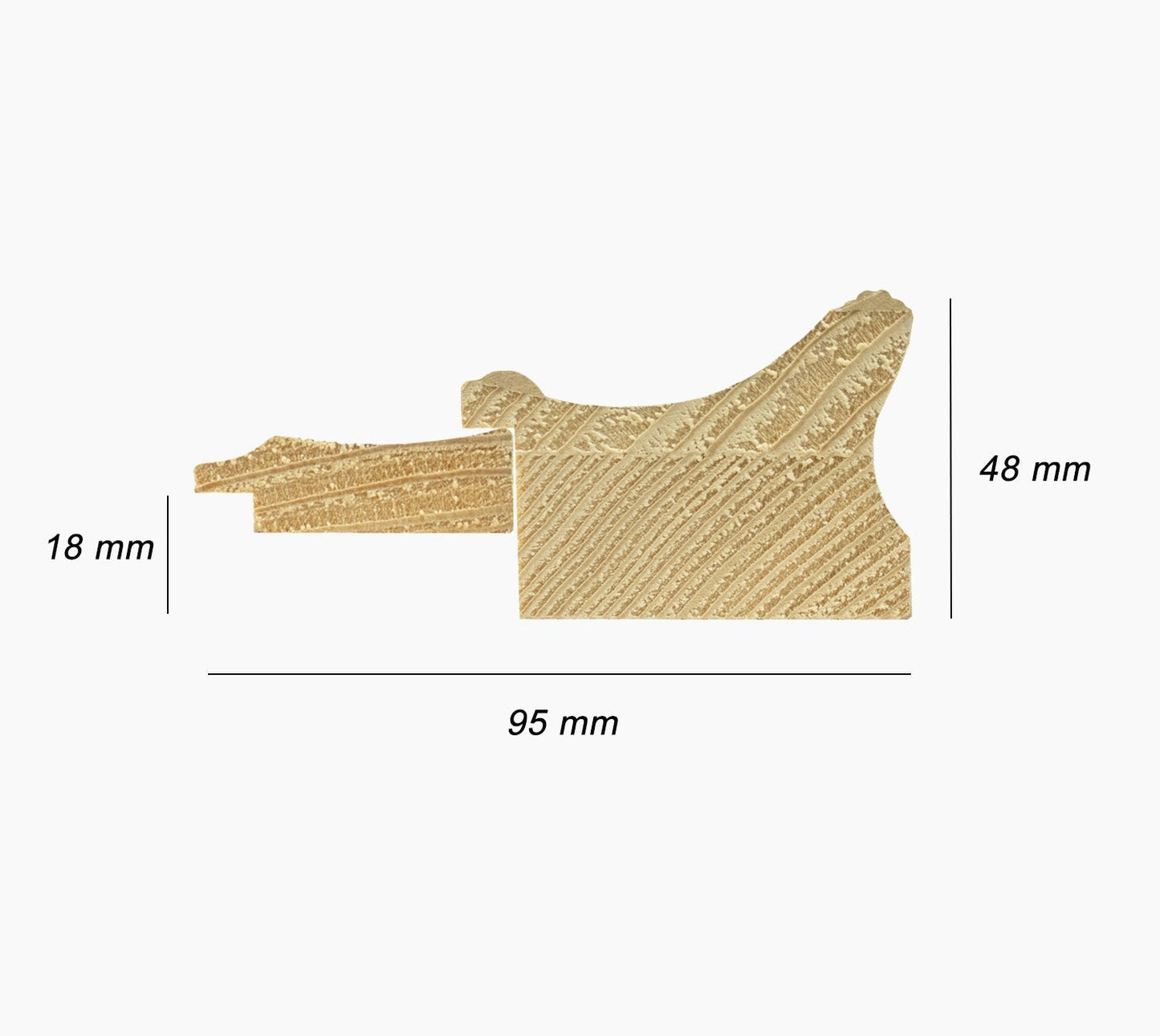 CP3.620.601 cadre en bois noire à cire avec fil d'or avec passe-partout 3,5 fil d'or Lombarda cornici S.n.c.