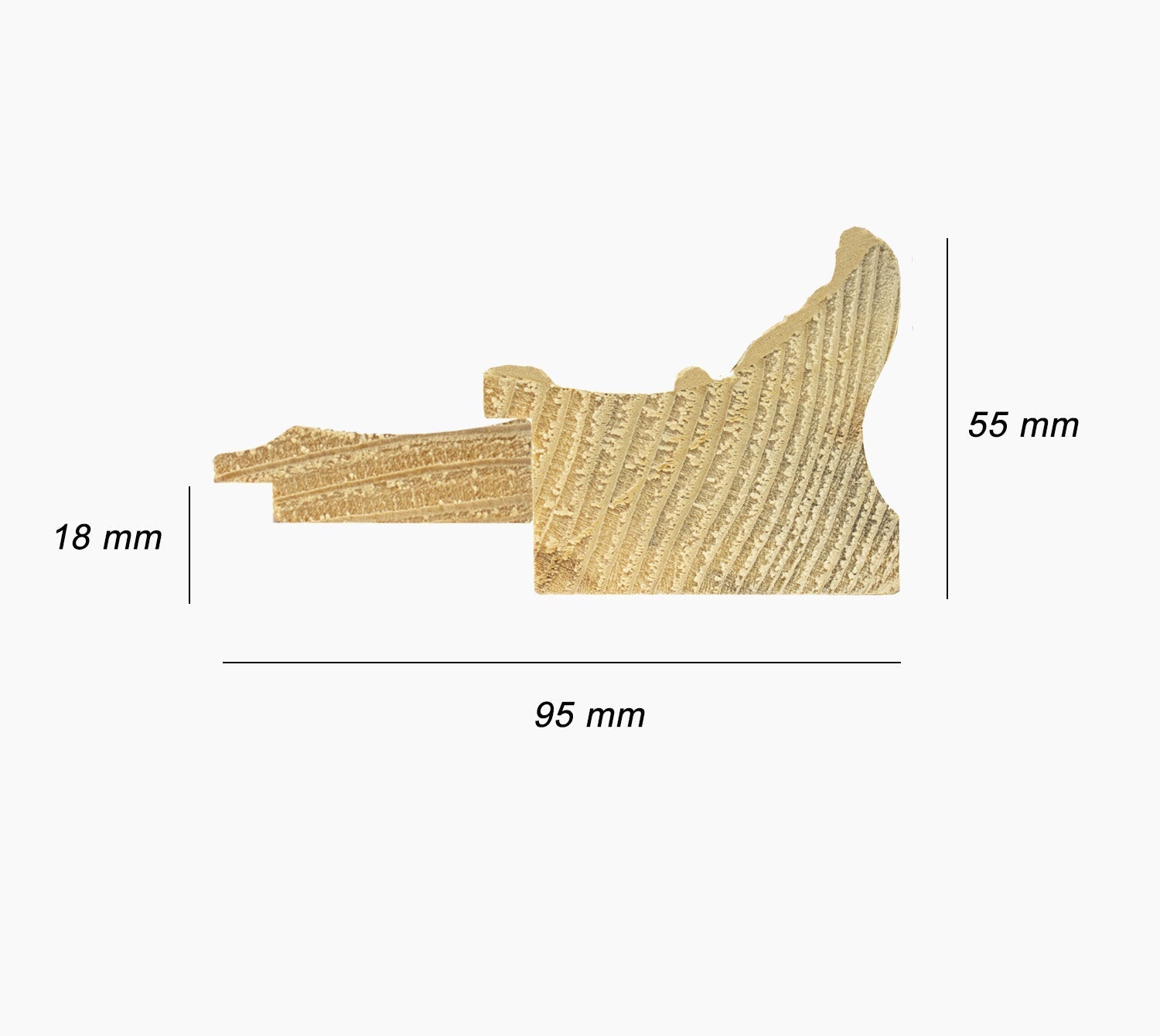 CP3.643.010 cadre en bois avec passe-partout 3,5 fil d'or Lombarda cornici S.n.c.