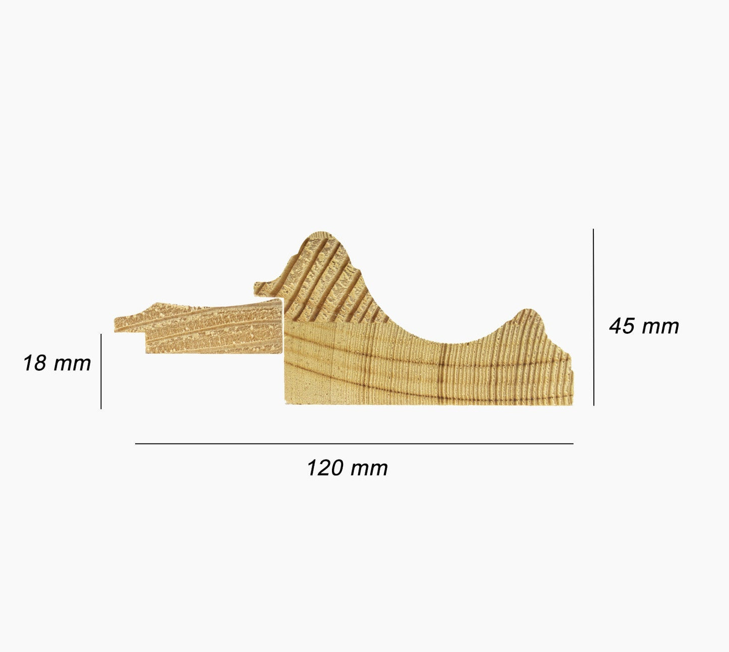 CP3.739.601 cadre en bois noire à cire avec fil d'or avec passe-partout 3,5 fil d'or Lombarda cornici S.n.c.