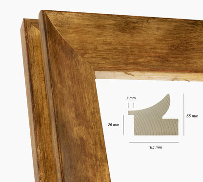 Cadre doré en bois sur mesure 446.230