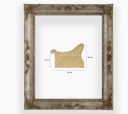 COR.620.230 wooden frame with antique gold leaf